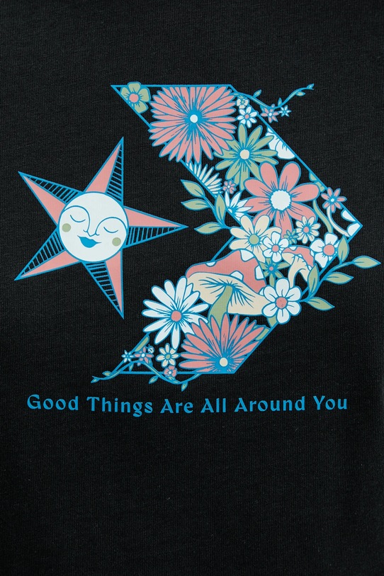 Converse t-shirt bawełniany 10027752.A01 czarny