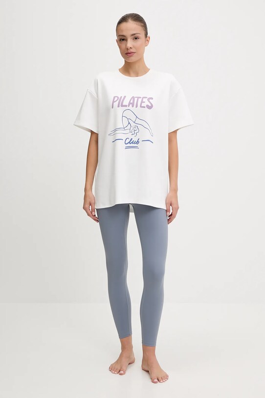 Bavlnené tričko JOYINME Boxy Tshirt.Boxy biela SS25