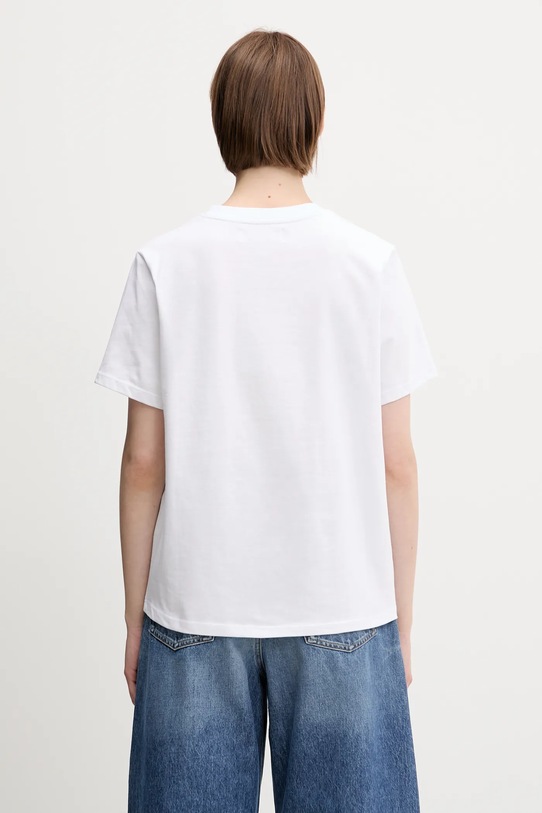 Îmbrăcăminte Fiorucci tricou din bumbac Angel Patch Slim Fit W02SPTSH101CJ01WH01 alb