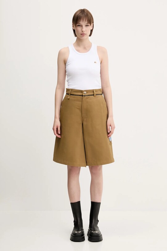 Fiorucci cotton top Angel Patch Ribbed Tank W02SPTTA324CJ01WH01 white