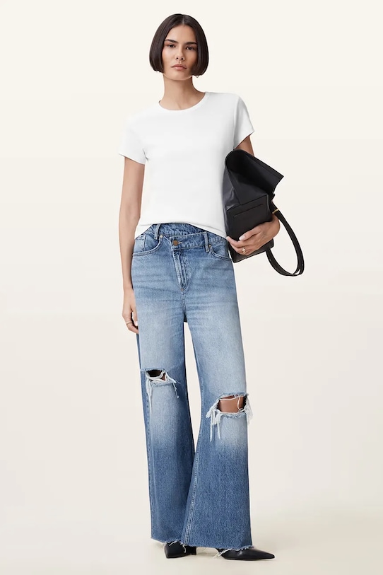 Bombažna kratka majica AllSaints STEVIE W194JA