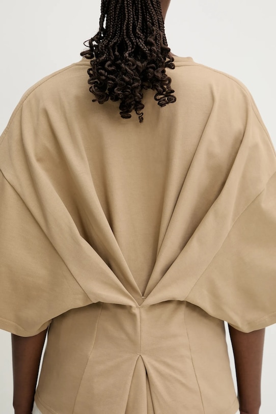 DARKPARK t-shirt in cotone Doyle beige WJE07.JSW07