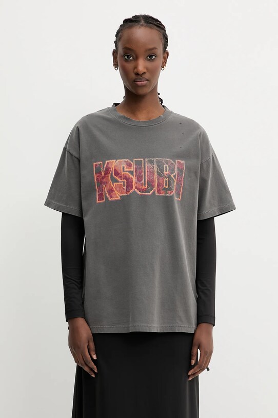 Дрехи Памучна тениска KSUBI kickstart oh WSP25TE003 сив