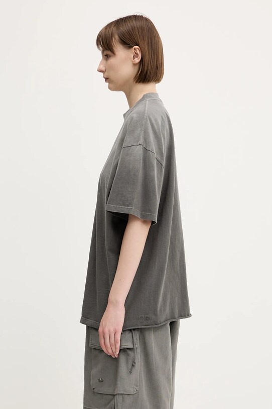 KSUBI t-shirt bawełniany kingdom boyfriend WSP25TE008 szary SS25