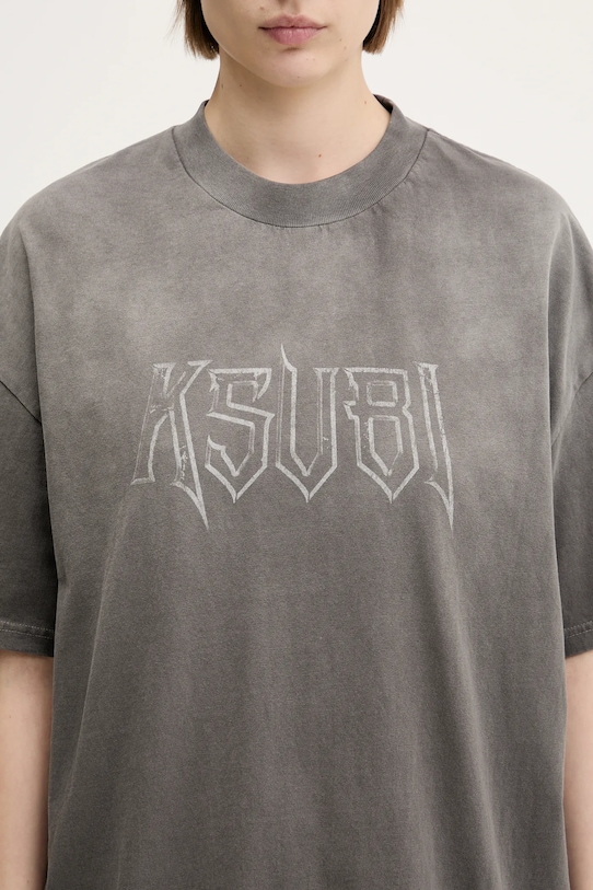 Pamučna majica KSUBI kingdom boyfriend siva WSP25TE008