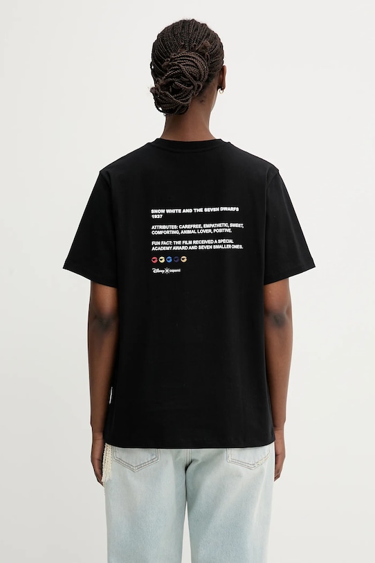 Бавовняна футболка Coperni x Disney Snow White надрук чорний DJS03F5036SNO