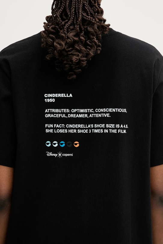 Бавовняна футболка Coperni x Disney Cinderella DJS03F5036CIN чорний