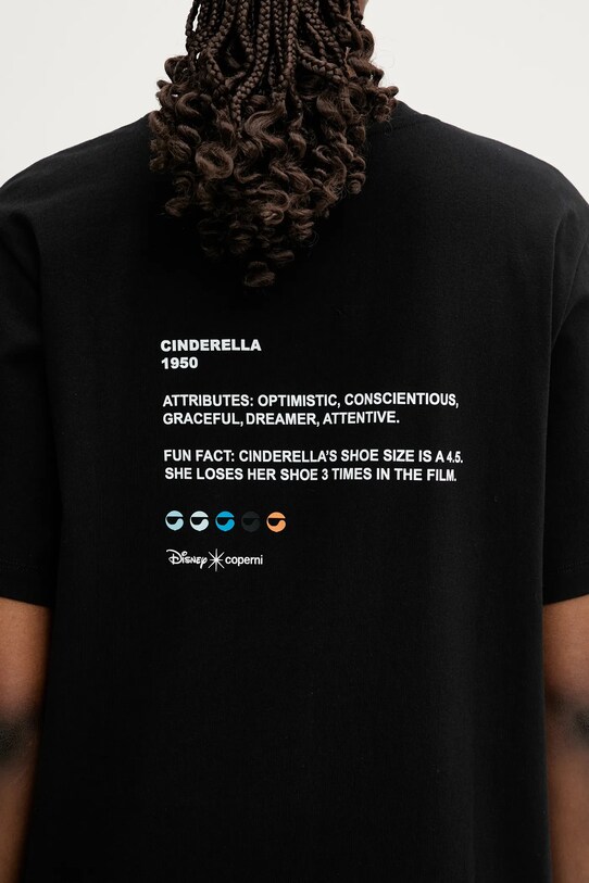 Coperni x Disney cotton t-shirt Cinderella DJS03F5036CIN black