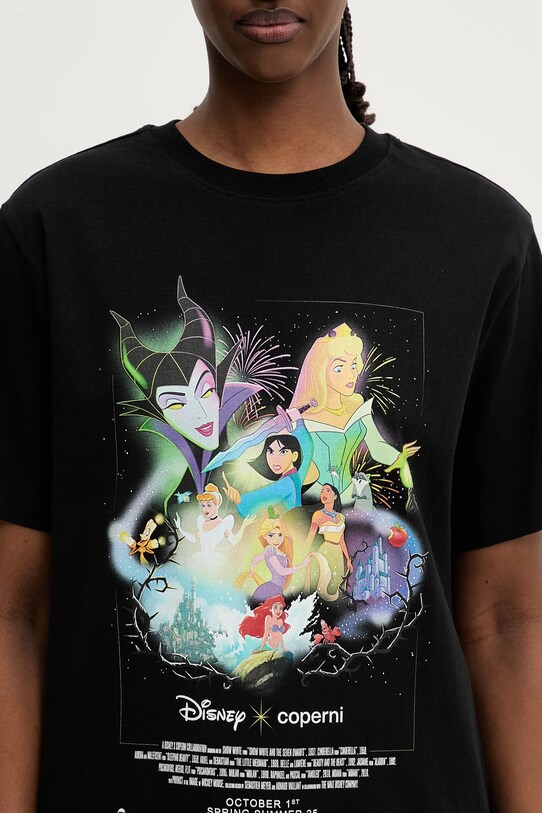 T-shirt in cotone Coperni x Disney Collector nero DJS03F5028C