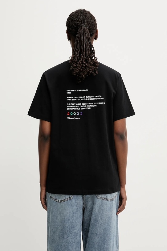 Oblečenie Bavlnené tričko Coperni x Disney Ariel DJS03F5036ARI čierna
