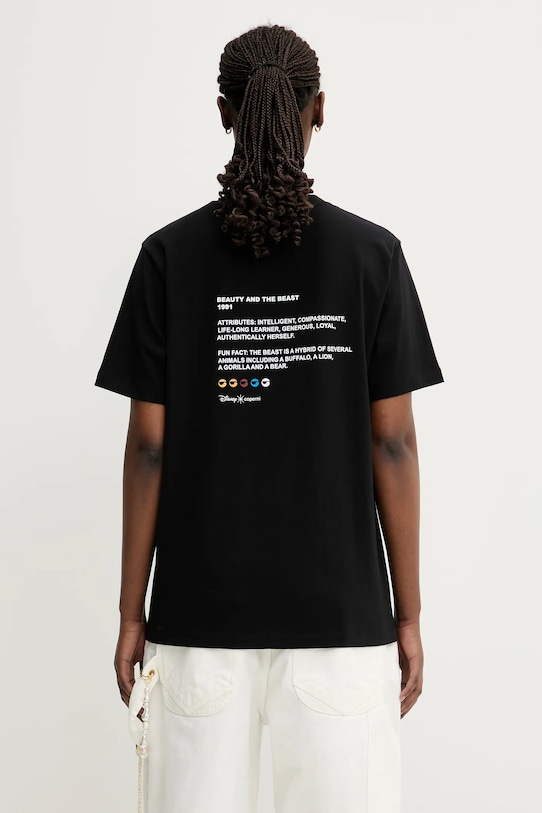 Coperni x Disney Belle tricou din bumbac print negru DJS03F5036BEL