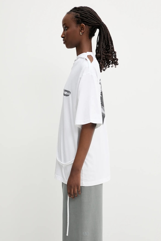 Βαμβακερό μπλουζάκι Ottolinger Oversized 115.103415.01 λευκό SS25