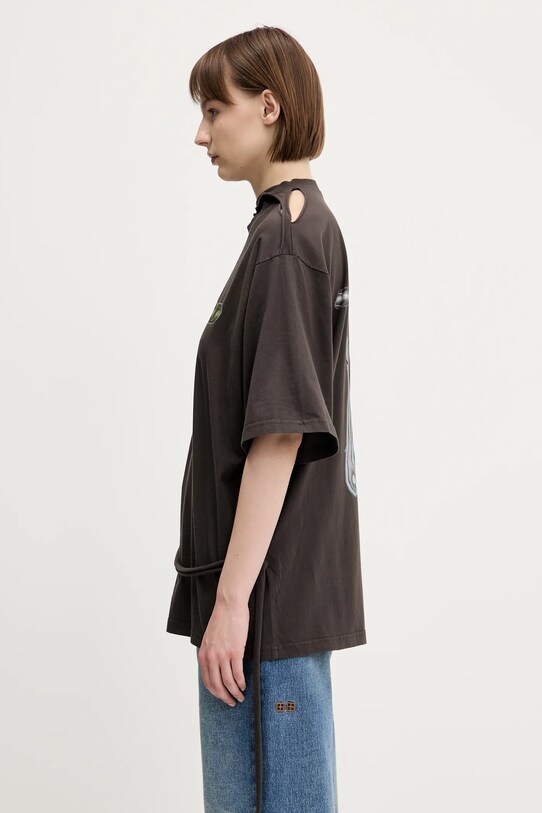 Ottolinger t-shirt in cotone Oversized 115.103415.02 marrone SS25