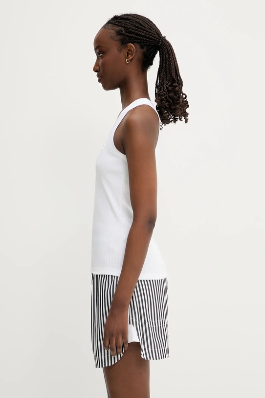 Coperni cotton top Rib Logo Tank COPJS12F5033 white SS25