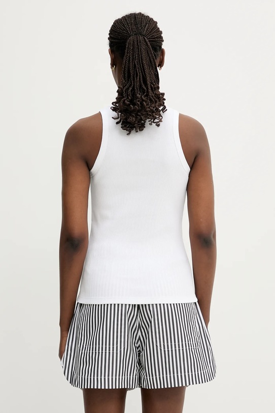 Clothing Coperni cotton top Rib Logo Tank COPJS12F5033 white