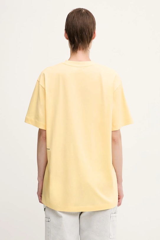 Дрехи Памучна тениска Pangaia Midweight T-shirt 10000287. жълт