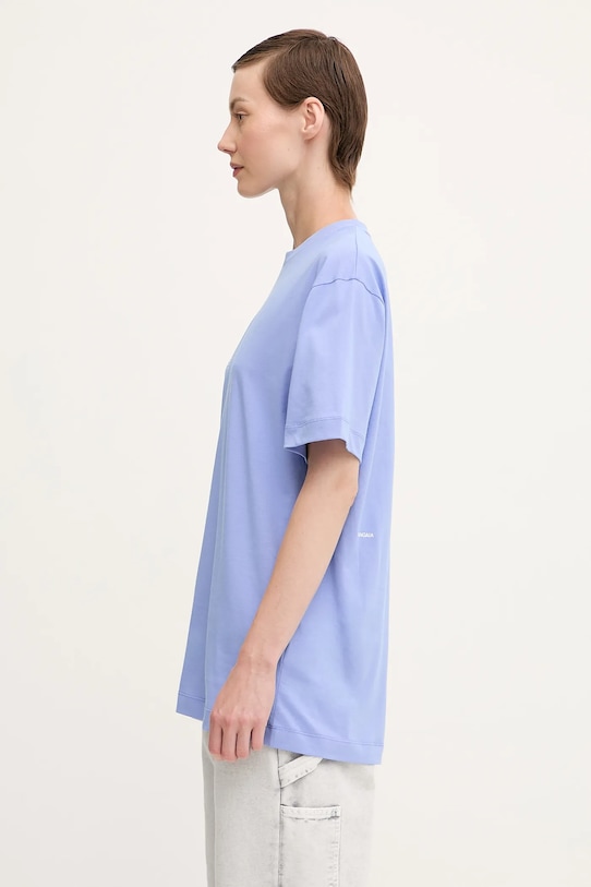 Хлопковая футболка Pangaia Midweight T-shirt 10000287. фиолетовой SS25