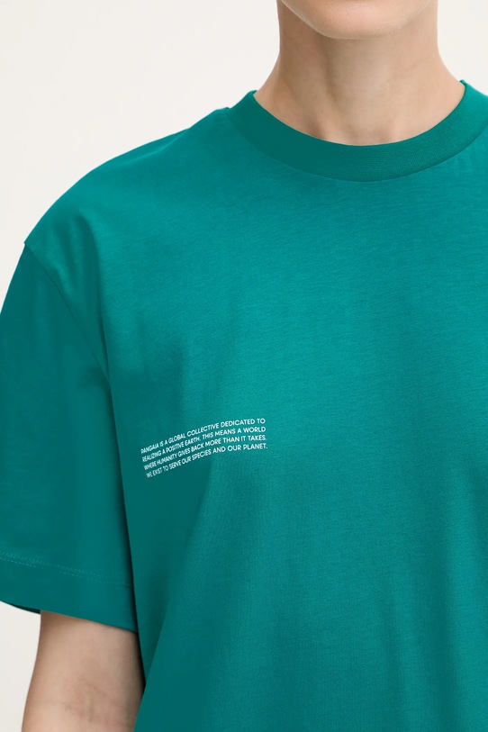 Памучна тениска Pangaia Midweight T-shirt тюркоазен 10000287.