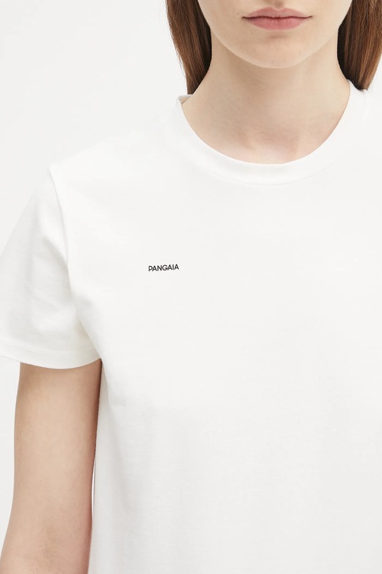 Pangaia tricou Cotton-Stretch T-shirt alb 10002430