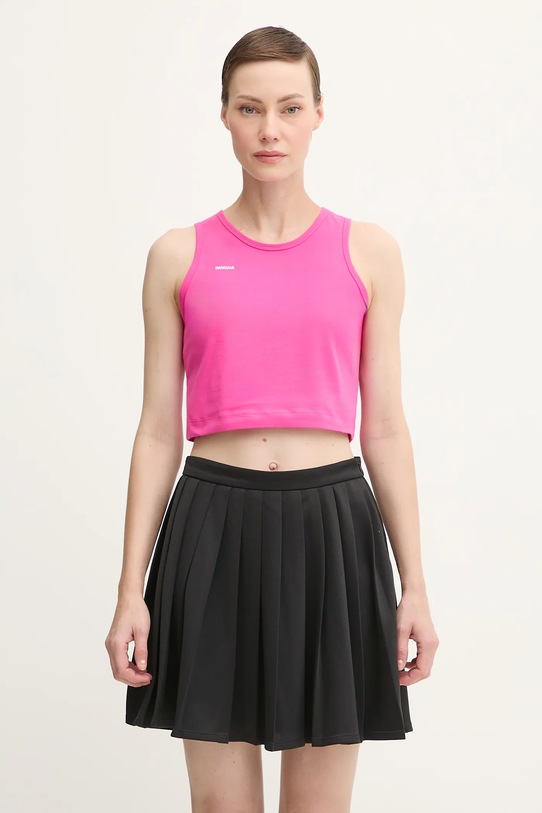 Pangaia top Cotton-Stretch Tank Top uni roz 10002428