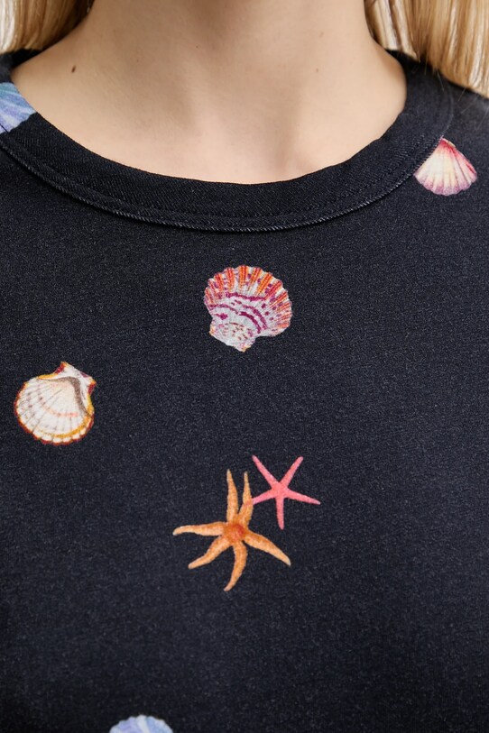 Rag & Bone t-shirt bawełniany WCC25PT016CH16 granatowy