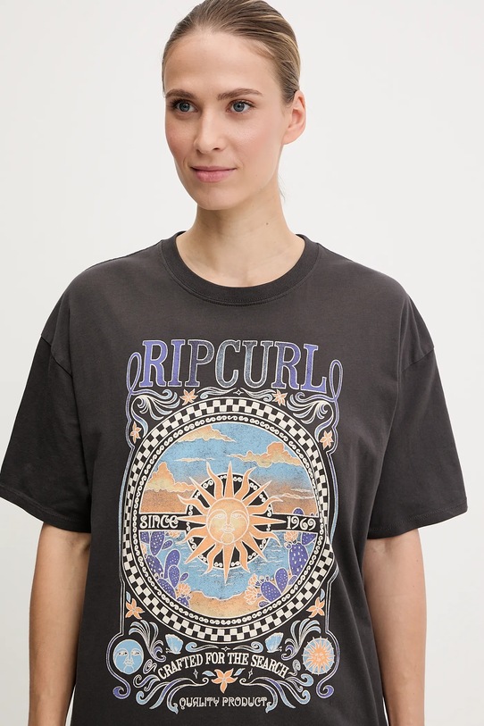 Rip Curl tricou din bumbac LUNA HERITAGE gri 0FWWTE