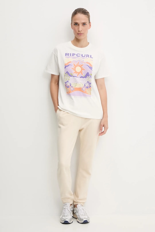 Rip Curl tricou din bumbac 0I1WTE alb SS25