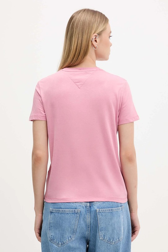 Ρούχα Μπλουζάκι Tommy Jeans DW0DW21964 ροζ