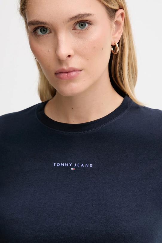 Odzież Tommy Jeans t-shirt DW0DW21964 granatowy