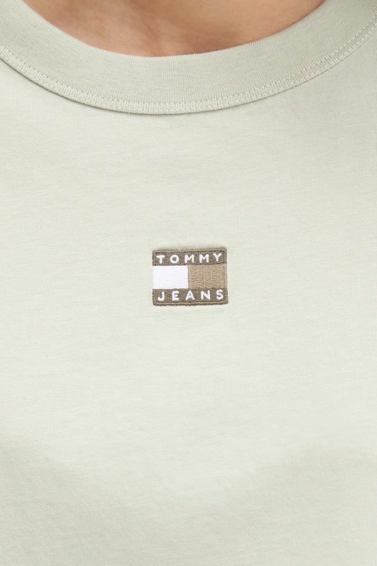 Tommy Jeans t-shirt bawełniany DW0DW22202 zielony