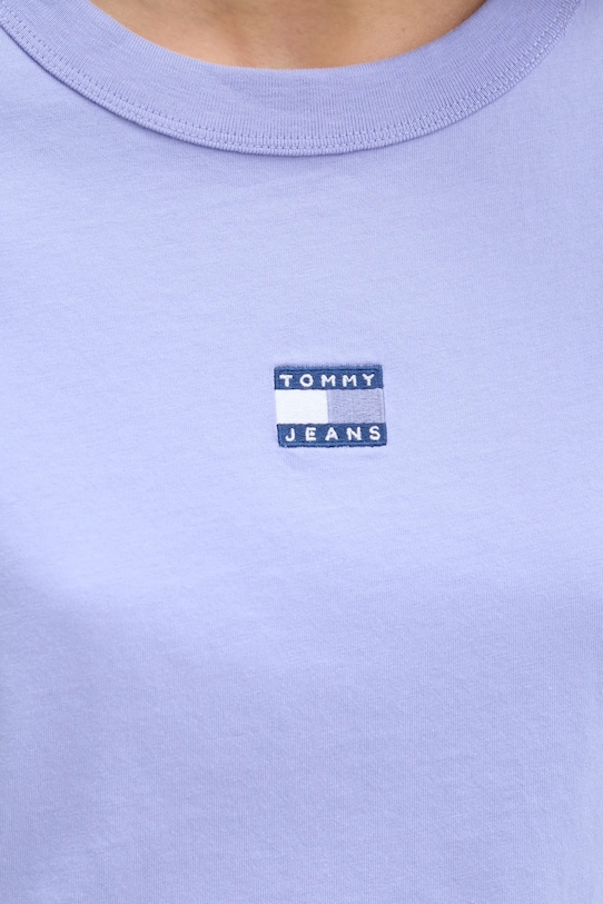 Tommy Jeans tricou din bumbac DW0DW22202 violet