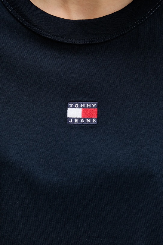 Βαμβακερό μπλουζάκι Tommy Jeans DW0DW22202 σκούρο μπλε
