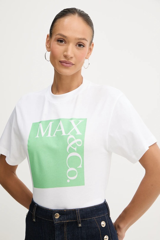 Odzież MAX&Co. t-shirt bawełniany 2518971024200 biały