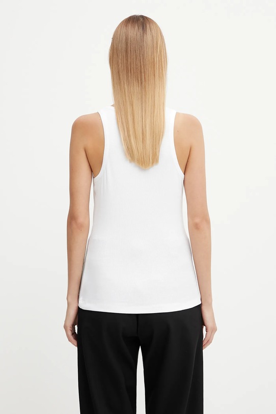 Odzież GANNI top Soft Cotton Rib T3897 biały