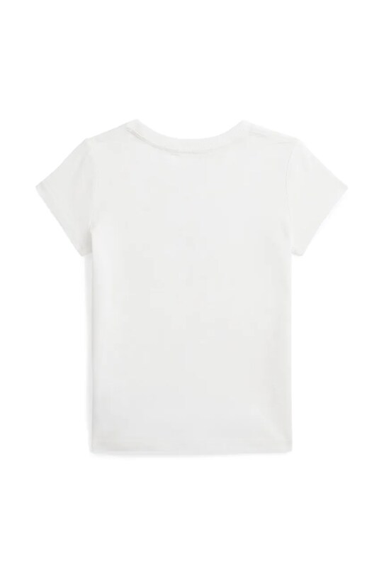 Дитяча бавовняна футболка Polo Ralph Lauren 312957377001 білий SS25