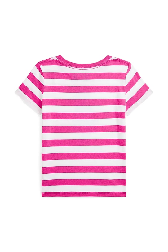 Polo Ralph Lauren t-shirt bawełniany dziecięcy 312957378001 różowy SS25