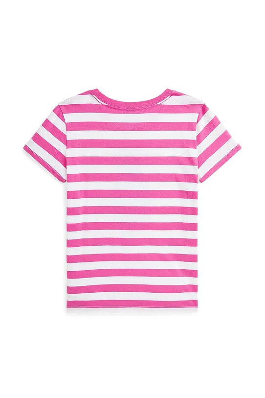 Дитяча бавовняна футболка Polo Ralph Lauren 313957378001 рожевий SS25