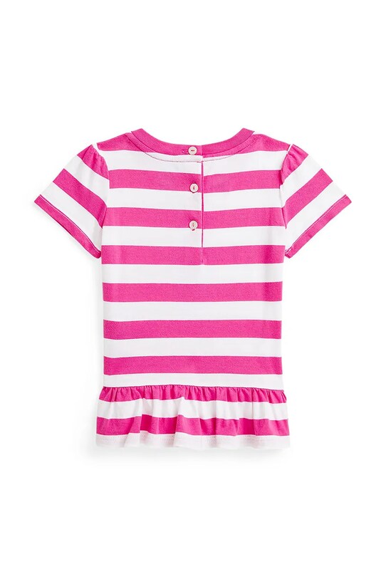 Дитяча бавовняна футболка Polo Ralph Lauren 310958228001 рожевий SS25