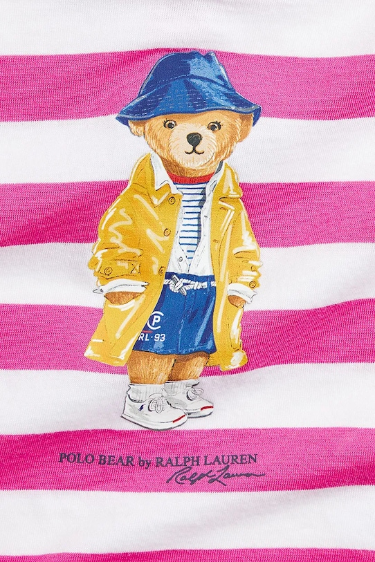 BIMBA Polo Ralph Lauren t-shirt in cotone per bambini 310958228001 rosa