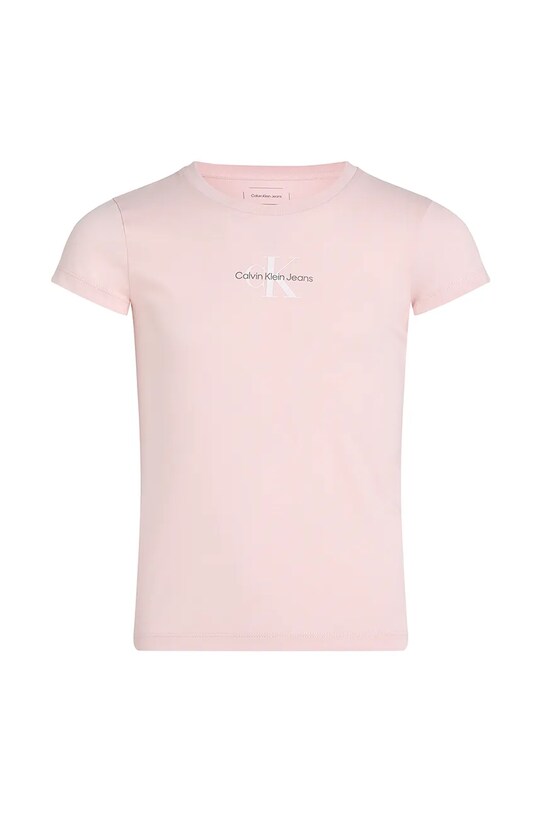 Детская хлопковая футболка Calvin Klein Jeans IG0IG01470.104.116.PPYA розовый SS25