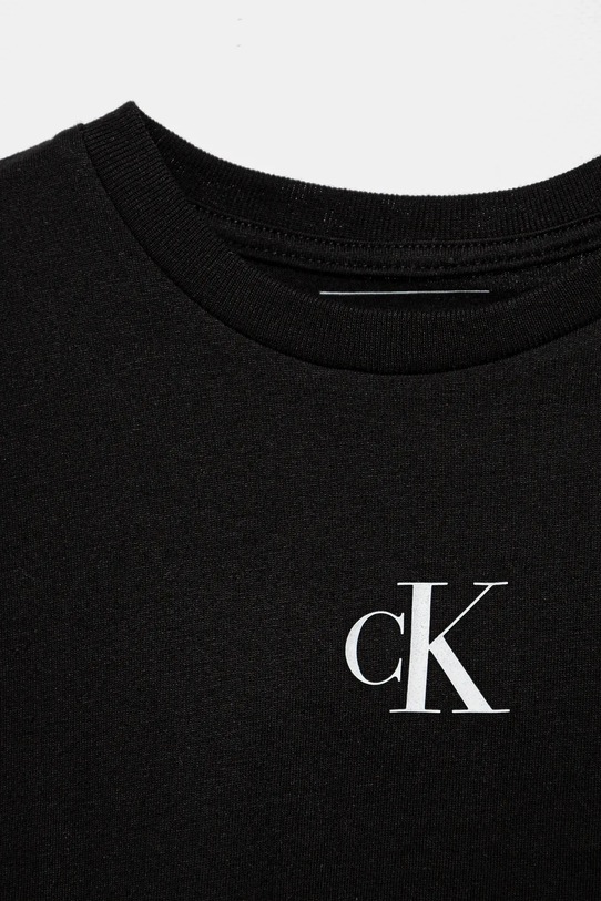 Lány Calvin Klein Jeans gyerek pamut póló IG0IG021361.104.PPYA fekete