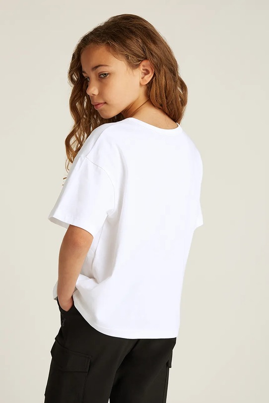 Dětské bavlněné tričko Calvin Klein Jeans bílá IG0IG02801.PPYA