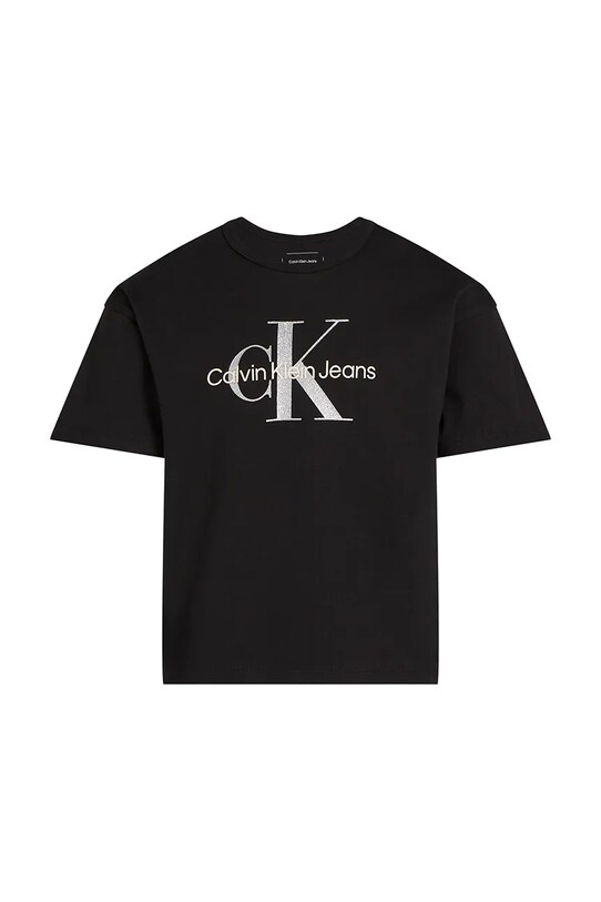 Детская хлопковая футболка Calvin Klein Jeans IG0IG02801.PPYA чёрный SS25