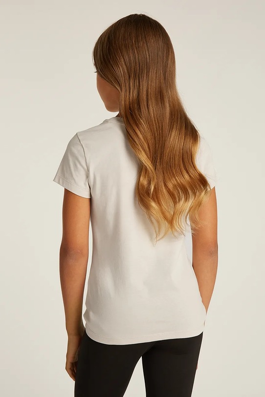 Detské bavlnené tričko Calvin Klein Jeans béžová IG0IG02805.128.176.PPYA