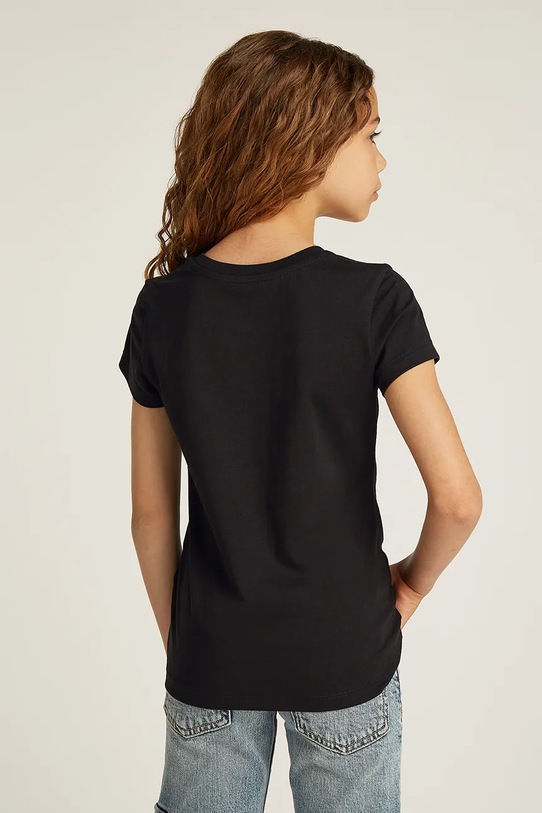 Calvin Klein Jeans t-shirt bawełniany dziecięcy czarny IG0IG02805.128.176.PPYA