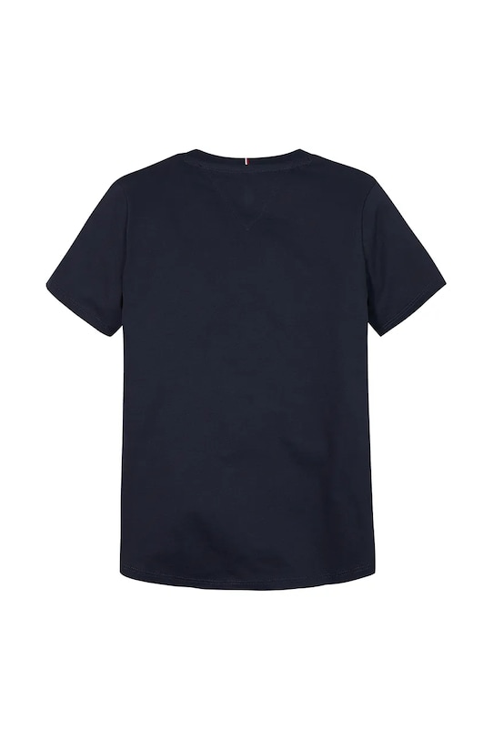 Девочка Детская хлопковая футболка Tommy Hilfiger KG0KG08298.128.176.PPYA тёмно-синий