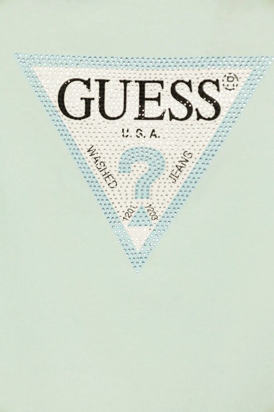 Fete Guess tricou copii J2YI51.K6YW1.PPYA turcoaz