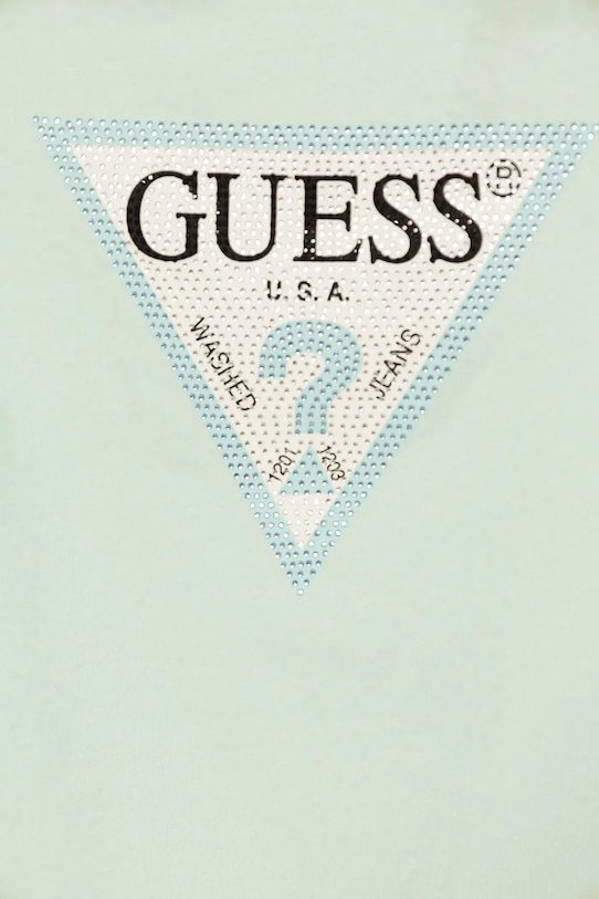 Dziewczynka Guess t-shirt dziecięcy J2YI51.K6YW1.PPYA turkusowy