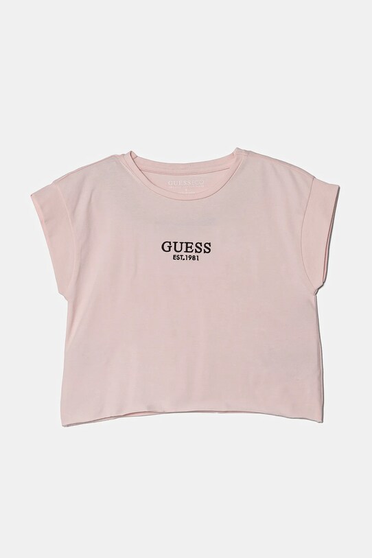 Дитяча футболка Guess аплікація рожевий J4BI34.J1314.PPYA