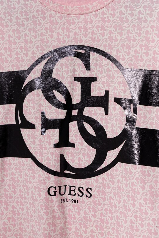 Девочка Детская футболка Guess J5RI04.K6YW4.PPYA розовый